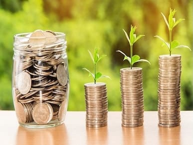 A picture of growing money.